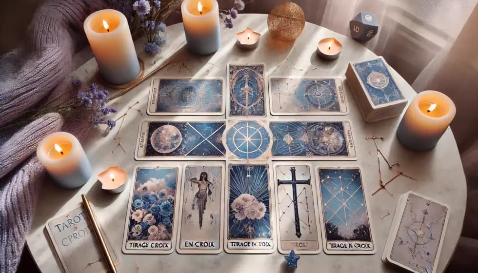 Comment interpréter le tirage en croix des cartes de tarot