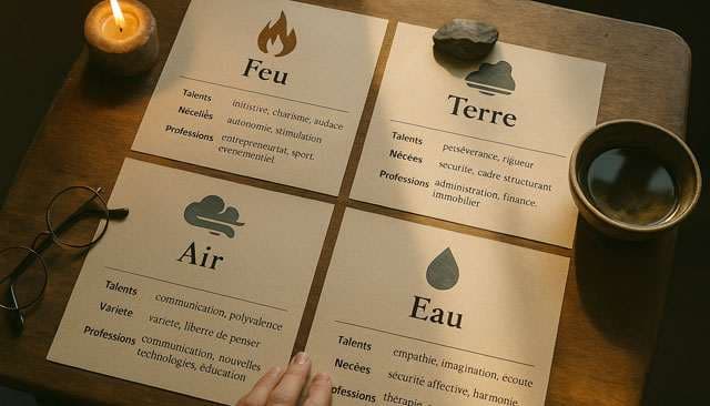 Astrologie et métier : bien choisir sa voie selon votre élément dominant