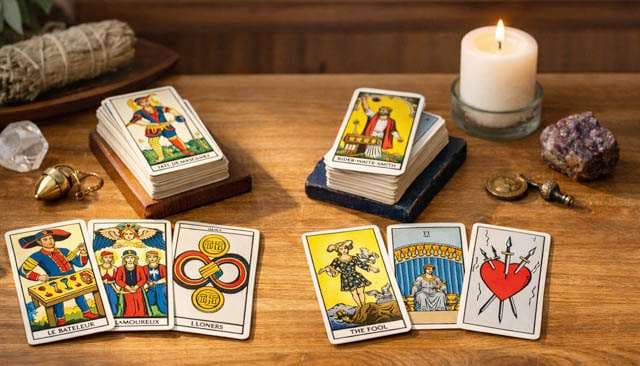Tarot de Marseille ou Rider-Waite : lequel choisir pour débuter ?
